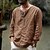 baratos Linen Shirts-Men&#039;s Linen Beach Shirt