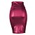 abordables Skirts-Femme Crochet Jupes de travail Cuir Midi Noir Rouge Bleu Marron Jupes Bureau / Carrière Casual Quotidien Mode S M L