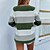 cheap Sweaters-Women&#039;s Pullover Sweater Jumper Ribbed Knit Patchwork Knitted Crew Neck Color Block Outdoor Daily Stylish Casual Fall Winter Yellow Army Green S M L / Long Sleeve / Regular Fit / Going out