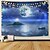 cheap Home Textiles-Moon Sea Sky Wall Tapestry Art Decor Blanket Curtain Picnic Tablecloth Hanging Home Bedroom Living Room Dorm Decoration Landscape Full Night Ocean Cloud Star