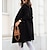 cheap Coats &amp; Trench Coats-Women&#039;s Trench Coat Daily Wear Going out Comfortable Open Front With Belt Elegant Turndown Regular Fit Plain Outerwear Winter Fall Long Sleeve Green Black Khaki S M L XL XXL