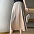 abordables Skirts-Femme Jupe Jupes de travail Satin Midi Noir Vert Claire Bleu Chameau Jupes Bureau / Carrière du quotidien Mode M L XL