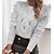 cheap Sweaters-Women&#039;s Pullover Sweater Jumper Jumper Ribbed Knit Knitted Lace Trims Crew Neck Pure Color Outdoor Daily Stylish Casual Winter Fall Khaki Light gray S M L