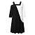 cheap Casual Dresses-Women&#039;s Casual Dress Shift Dress Mini Dress Black Half Sleeve Color Block Patchwork Summer Spring Cold Shoulder Fashion 2023 S M L XL 2XL 3XL