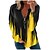 cheap Super Sale-Women&#039;s Round Neck Gradient Pullover Sweatshirt