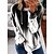 preiswerte Kapuzenjacken &amp; Sweatshirts-Damen Sweatshirt Pullover Zur Seite fahren Kordelzug Bedruckt Sportbekleidung Brautkleider schlicht Schwarz Rote Leicht Blau Farbverlauf Casual Lockere Passform Übergröße Rundhalsausschnitt Langarm