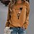 cheap Hoodies &amp; Sweatshirts-Women&#039;s Sweatshirt Pullover Basic Black White Yellow Cat Street Long Sleeve Round Neck