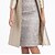 cheap Casual Dresses-Women&#039;s Dress Set Satin Dress Two Piece Dress Midi Dress Silver Embroidery 3/4 Length Sleeve Spring Fall Patchwork Elegant Square Neck Party Office Wedding Guest 2023 S M L XL 2XL 3XL