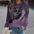 cheap Hoodies &amp; Sweatshirts-Women&#039;s Casual Streetwear Pullover with Cat