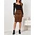 cheap Skirts-Women&#039;s Skirt Bodycon Work Skirts Suede Knee-length ArmyGreen khaki Beige Skirts Print Office / Career Daily Fashion S M L