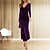 cheap Casual Dresses-Women&#039;s Party Dress Velvet Dress Cocktail Dress Long Dress Maxi Dress Black Wine Purple Pure Color Long Sleeve Winter Fall Spring Slim Elegant V Neck Slim Party Winter Dress Evening Party 2023 S M L