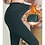 cheap Super Sale-Women&#039;s Fleece Pants Normal Polyester Solid Color Black Brown Fashion High Waist Ankle-Length Daily Going out Fall &amp; Winter