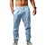 preiswerte Pants-Herren Leinenhose Hose Hosen Sommerhosen Strandhose Tasche Kordelzug Elastischer Bund Glatt Atmungsaktiv In voller Länge Täglich Modisch Brautkleider schlicht Lockere Passform Schwarz Weiß