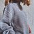 preiswerte Pullover-Damen Pullover Strickwaren Gehäkelt Stricken Strick Ständer Einfarbig Outdoor Täglich Stilvoll Casual Winter Herbst Schwarz Khaki Rote S