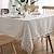 cheap Table Linens-Tablecloth Art Nordic Bamboo Knotted Linen with Tassel Tablecloth Tea Coffee Table for Dining Table Home Room Decoration