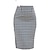 cheap Skirts-Women&#039;s Skirt Work Skirts Tweed Woolen Knee-length Black Skirts Print Office / Career Daily Fashion M L XL