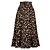 cheap Skirts-Women&#039;s Skirt Work Skirts Long Skirt Midi Skirts Ruffle Print Leopard Maillard Daily Casual Daily Spring &amp; Summer Chiffon Polyester Fashion Summer Brown Grey