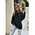 cheap Sweaters-Women&#039;s Pullover Sweater jumper Jumper Chunky Knit Knitted Tunic Turtleneck Solid Color Daily Casual Winter Fall Gray Black S M L / Long Sleeve / Loose Fit