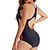 cheap One-Pieces-Women&#039;s Swimwear One Piece Monokini Bathing Suits Normal Swimsuit Gradient Color Tummy Control Open Back Printing High Waisted Blue Red Gray Scoop Neck Bathing Suits Vacation Fashion Sports