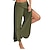 cheap Super Sale-Women&#039;s Basic Casual Mid-Waist Wide-Leg Culottes