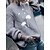 preiswerte Pullover-Damen Pullover Strickwaren Gerippt Stricken Strick Ständer Blumen Outdoor Täglich Stilvoll Casual Winter Herbst Grau Weiß S / Langarm / Regular Fit / Ausgehen