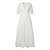 cheap Casual Dresses-Women&#039;s Party Dress Lace Dress Casual Dress Swing Dress Long Dress Maxi Dress White Half Sleeve Pure Color Lace Spring Fall Winter V Neck Stylish 3XL