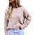 cheap Sweaters-Women&#039;s Pullover Sweater Jumper Crew Neck Ribbed Knit Acrylic Knitted Fall Winter Outdoor Daily Going out Stylish Casual Soft Long Sleeve Pure Color White Pink Blue S M L