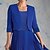 cheap Casual Dresses-Women&#039;s A Line Dress Midi Dress Blue Embroidery 3/4 Length Sleeve Winter Fall Ruched Modern Crew Neck Wedding Guest 2023 S M L XL 2XL 3XL