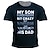 cheap T-Shirts-Father&#039;s Day papa shirts I &#039;M The Lucky One Because Get To His Dad T-Shirt Mens 3D Shirt Black Cotton Men&#039;s Tee Slogan Shirts Graphic Letter Crew Neck Blue 3D Print Outdoor Short Sleeve