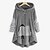 abordables Super Sale-Femme Grande taille Manteau en peluche Animal Casual Col en V Manches Longues Automne L&#039;hiver Normal Vert Rose Claire Gris Foncé L XL XXL 3XL 4XL / Grande Taille