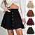 cheap Skirts-Women&#039;s Skirt Swing Corduroy Mini Black Fuchsia khaki Beige Skirts Carnival Homecoming Fashion S M L