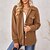 cheap Sherpa Jackets-Women&#039;s Teddy Coat Casual Casual Daily Comfortable Single Breasted Pocket Comfortable Lapel Loose Fit Solid Color Outerwear Winter Fall Long Sleeve Dark Green Khaki Dark Gray S M L XL