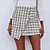 preiswerte Skirts-Damen Rock Arbeitsröcke Tweed Mini Cremig Röcke Gespleisst Bedruckt Büro / Geschäftlich Täglich Modisch S M L