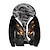 cheap Hoodies-Men&#039;s Unisex Graphic Prints Skull Full Zip Hoodie Jacket Hooded Zipper Print 3D Print Daily Sports Casual Designer Hoodies Sweatshirts  Long Sleeve Black