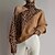 preiswerte Pullover-Damen Pullover Rollkragen Gerippt Stricken Acryl Strick Kalte Schulter Herbst Winter Outdoor Heim Täglich Stilvoll Sexy Brautkleider schlicht Langarm Leopard Einfarbig Schwarz Blau Khaki S M L