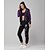 cheap Two Piece Sets-Women&#039;s 2 Piece Full Zip Tracksuit Sweatsuit Casual Long Sleeve Winter Thermal Warm Soft Fitness Gym Workout Running Sportswear Activewear Graffiti Violet Fluorescence+Green White / Micro-elastic
