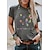preiswerte T-shirts-Damen T Shirt Burgunderrotes T-Shirt 100% Baumwolle Graphic Hund Buchstabe Täglich Festtage Wochenende Bedruckt Schwarz Kurzarm Basic Rundhalsausschnitt