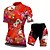cheap Cycling Clothing-21Grams® Women&#039;s Cycling Jersey with Shorts Short Sleeve Mountain Bike MTB Road Bike Cycling Black Green Yellow Floral Botanical Bike Spandex Polyester Clothing Suit 3D Pad Breathable Quick Dry