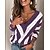 abordables Sudaderas y capuchas-Mujer Sudadera Pull-over Graphic Básico Azul Piscina Morado Color Caquí Calle Casual Escote en Pico Manga Larga Top Microelástico Otoño invierno