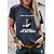 abordables Tee-shirt-T shirt Tee Femme Noir Vin Rouge Imprimer Graphic Chien du quotidien Vacances Manche Courte Col Rond basique 100% Coton Normal Standard Peinture S