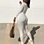 billige Yoga Sets-Dame Flyverdragt Heldragtskostumer Vinter Bodysuit Helfarve Sort Hvid Yoga Fitness Gym Træning Spandex Mavekontrol Balleløft Åndbart Langærmet Sport Sportstøj Elastisk