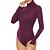 economico Bodysuit-Per donna Body Verde Nero Vino Uncinetto Liscio Informale Manica lunga Collo alto Essenziale Cotone S