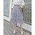 cheap Skirts-Women&#039;s Skirt Midi Tulle Long Skirt Black White Pink Light Grey Skirts Layered Tulle Asymmetric Hem Fashion Casual Daily Weekend Spring Summer S M L