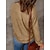 economico Tops &amp; Blouses-Per donna maglietta Rosso arancione Nero Giallo Liscio Giornaliero Fine settimana Manica lunga Rotonda Essenziale Standard S
