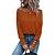 cheap T-Shirts-Women&#039;s Blouse T shirt Tee Button Cold Shoulder Classic Sweet Solid / Plain Color Round Neck Spring &amp;  Fall Regular Wine Red Black Pink Orange Brown