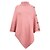 cheap Cardigans-Women&#039;s Shirt Shrugs Ponchos Capes Plain Casual Black Pink Red Button Crochet Long Sleeve Ponchos Capes Turtleneck High Neck Regular Fit Spring Fall