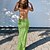 cheap Party Dresses-Women&#039;s Party Dress Sheath Dress Knit Dress Long Dress Maxi Dress Green Black Pure Color Sleeveless Winter Fall Spring Backless Fashion Spaghetti Strap Slim Party Evening Party 2022 S M L