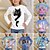 abordables camisetas 3d de niña-Chica 3D Animal Gato Camiseta Manga Larga Impresión 3D Otoño Invierno Activo Deportes Moda Poliéster Niños 3-12 años Exterior Diario Ajuste regular
