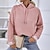 billige Sweaters-Dame Hættetrøje bluse Basale Hvid Gul Lyserød Helfarve Gade Langærmet Hættetrøje