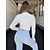 economico Bodysuit-Per donna Blusa Camicia Nero Blu Rosso Liscio Informale Giornaliero Manica lunga Collo alto Essenziale Vello Corto Imbottitura di pile S